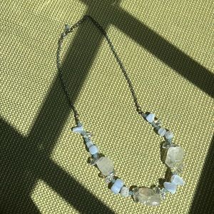 Crystal necklace, beautiful and unique. Great condition, adjustable length!!